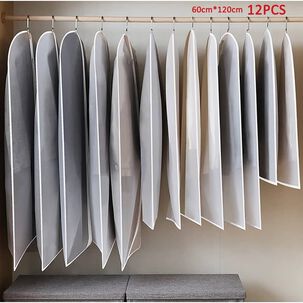 12 Bolsas Transparentes Cubre Trajes Closet