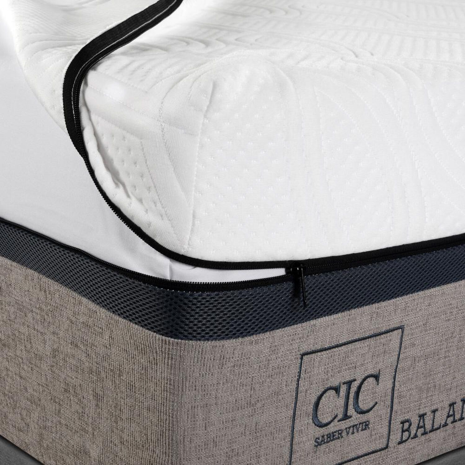 Cama Europea Cic Balance / King / Base Dividida  + Respaldo image number 2.0