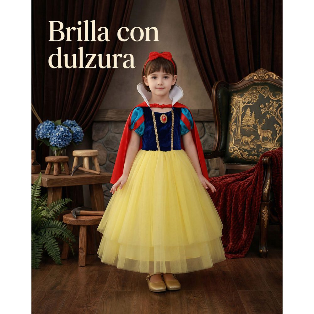Disfraz Princesas Blanca Nieves Ni&ntilde;a Disney image number 3.0