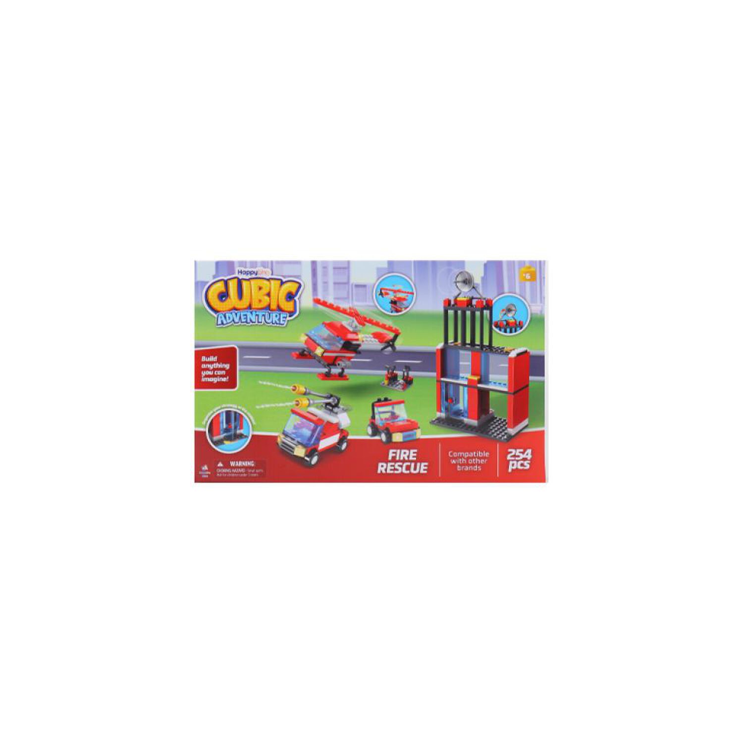 Bloques 254 Pzas - Bombero Happy Line image number 2.0