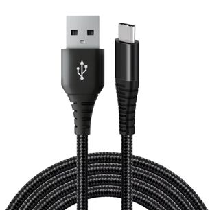 Cable Tecmaster Usb-a A Usb-c 2,5 M 3a Tm-200518-bk