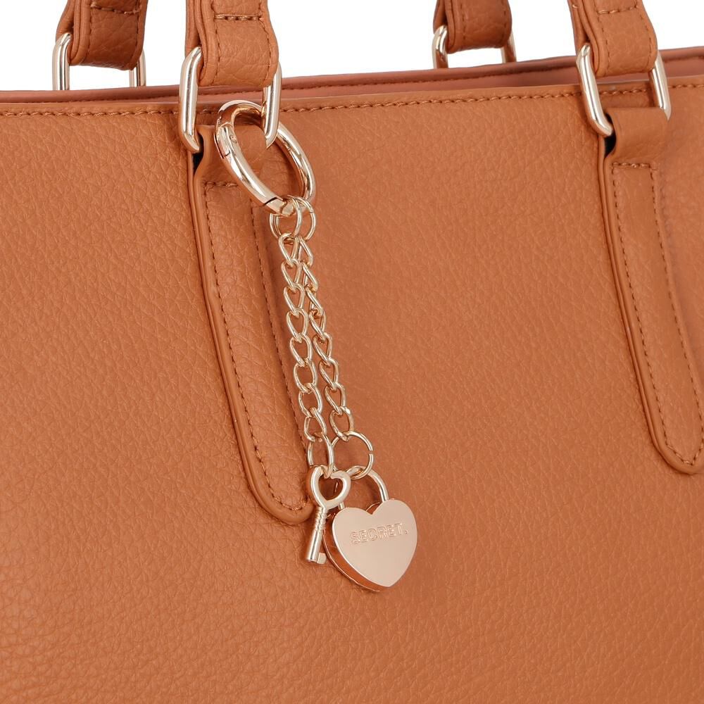 Cartera Tote Secret Verdon Sc6 L Café image number 6.0