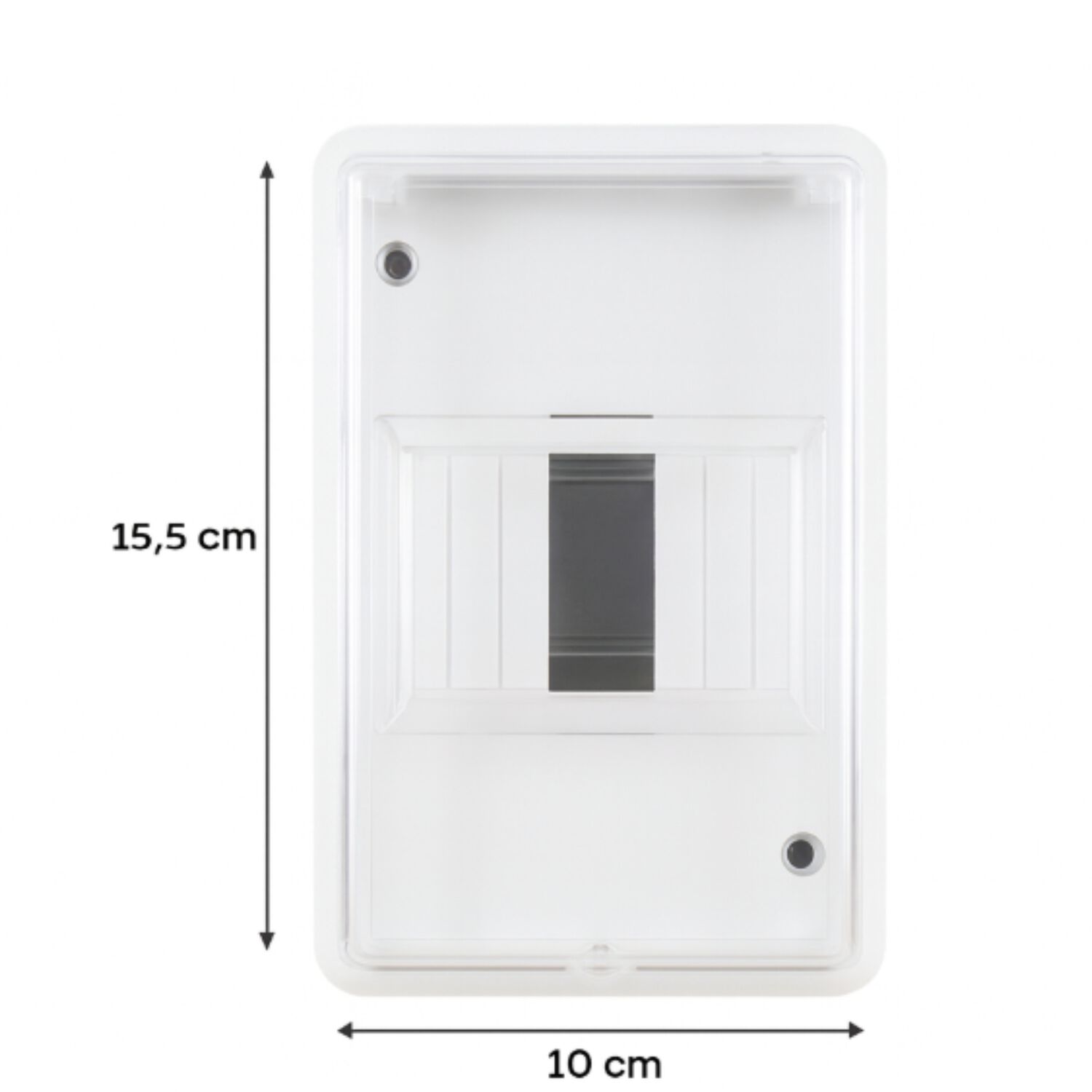 Tablero Electrico Embutir 4 Puestos Con Riel 4din Pvc Autoextinguible image number 1.0