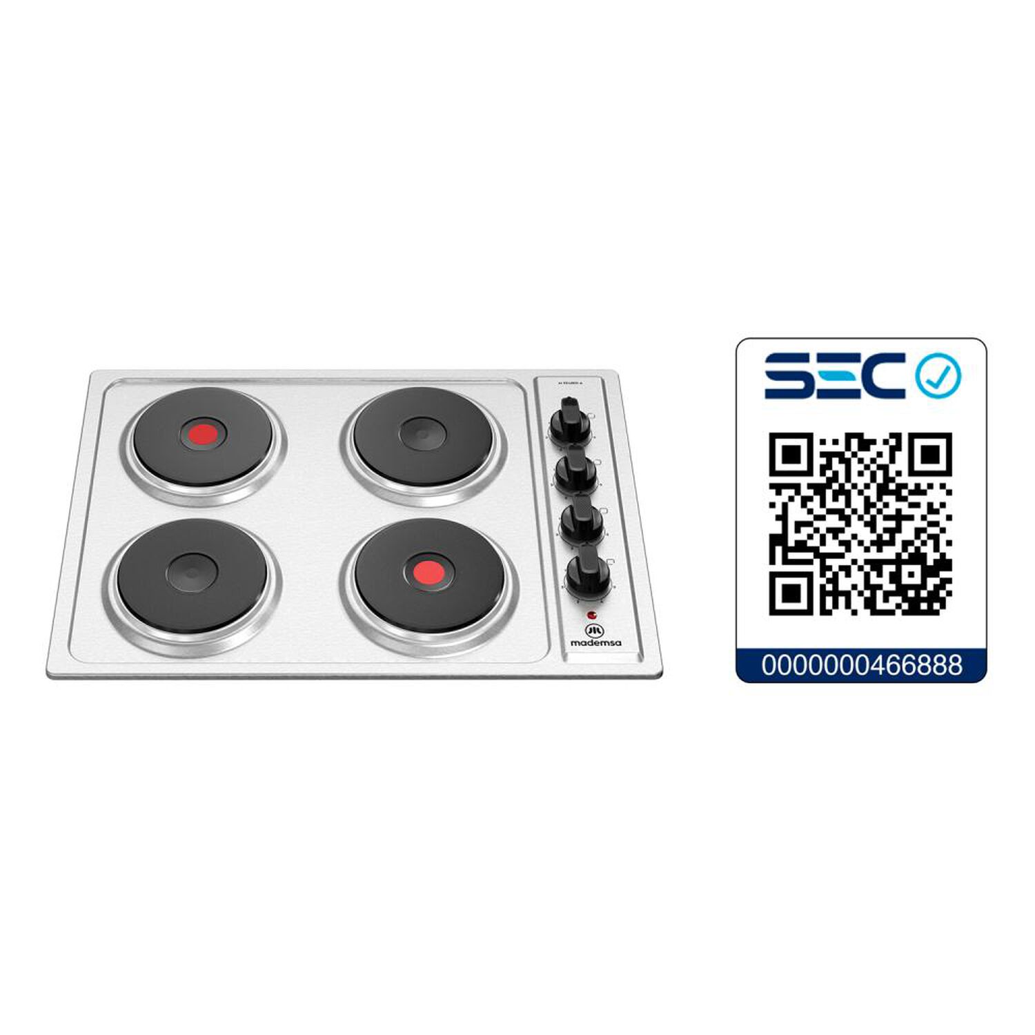 Kit De Cocina Mademsa Horno M 110A + Encimera El&eacute;ctrica 48ED + Campana MXU 160S / 4 Quemadores image number 3.0