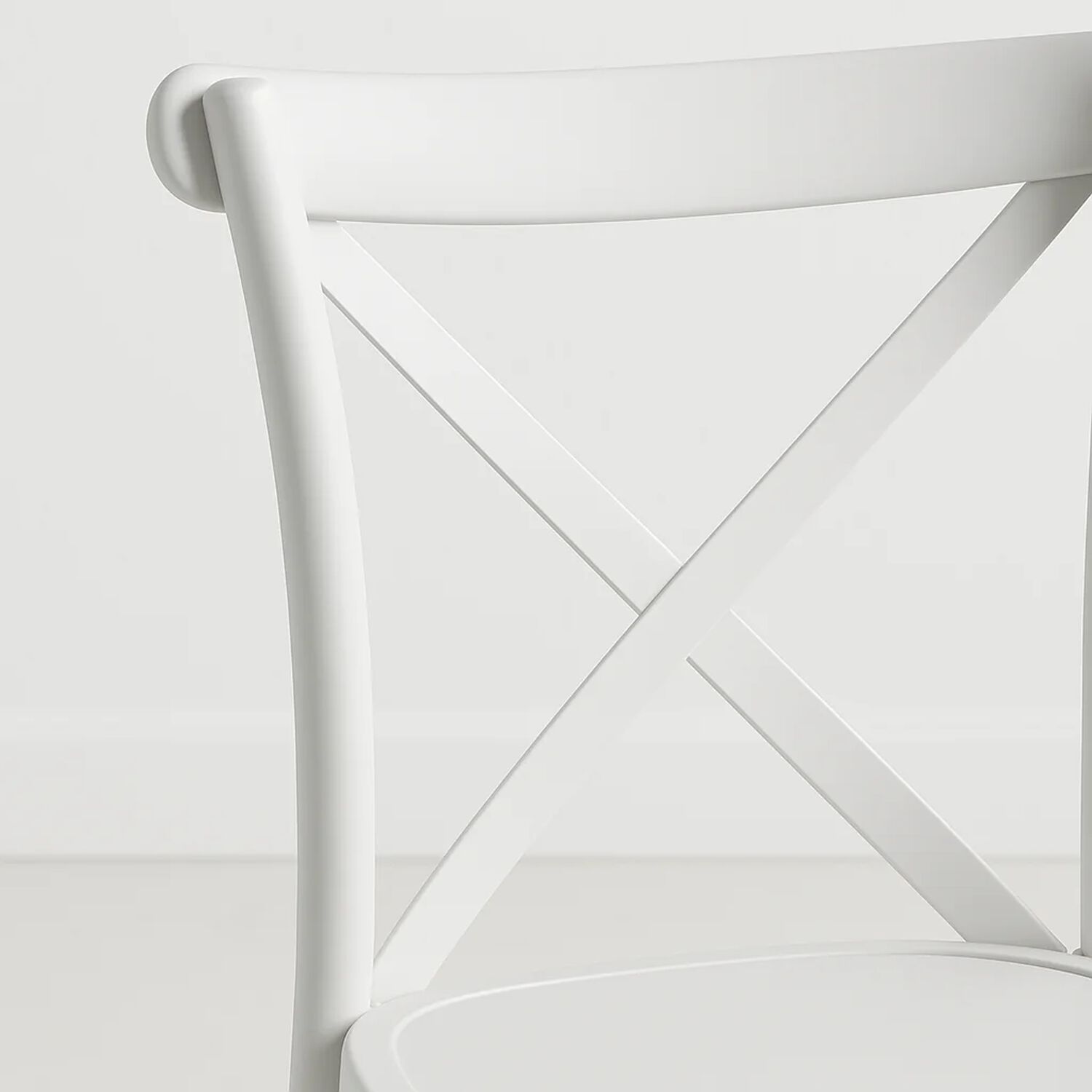 Silla Crossback Danubio De Terraza Exterior O Comedor - Blanca image number 5.0