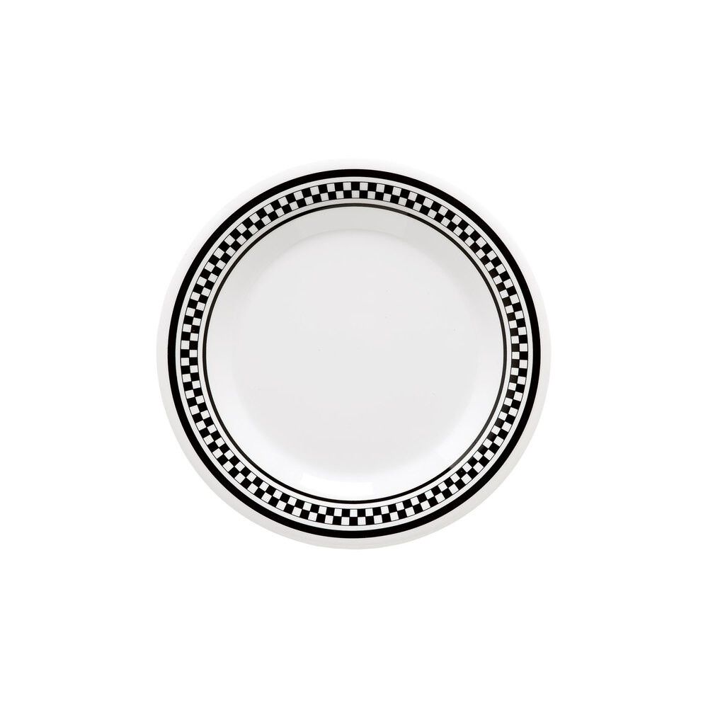 Set 3 Plato Negro Con Blanco 23 Cms. image number 0.0