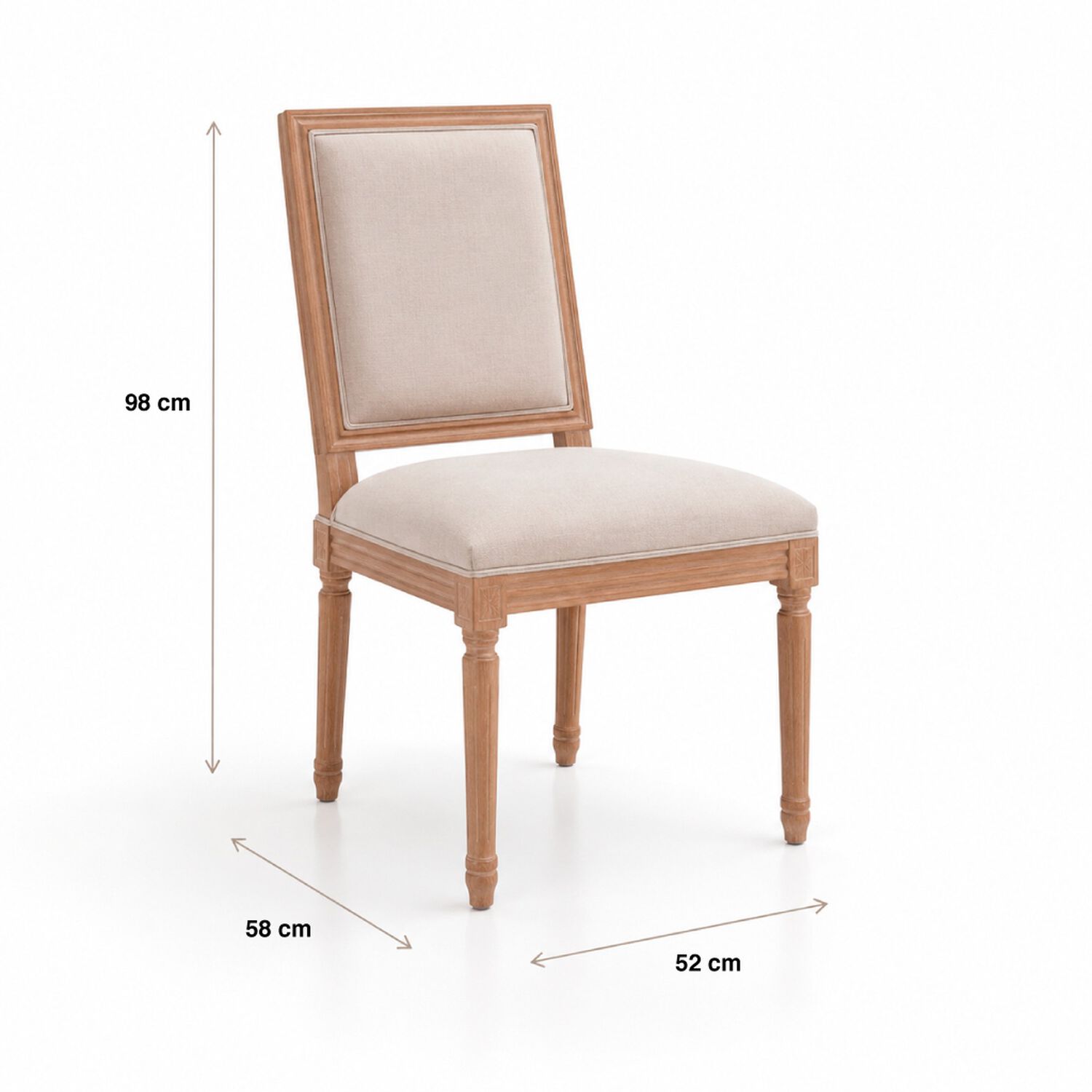 Pack De 2 Sillas De Comedor Madera Mazga 58x52x98 image number 3.0