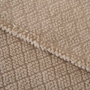 Frazada Jqd Sherpa Atlantic 2 Plazas Beige