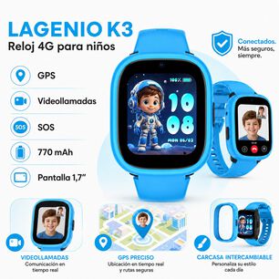 Smartwatch Infantil Lagenio K3 4g Gps Sos Videollamadas