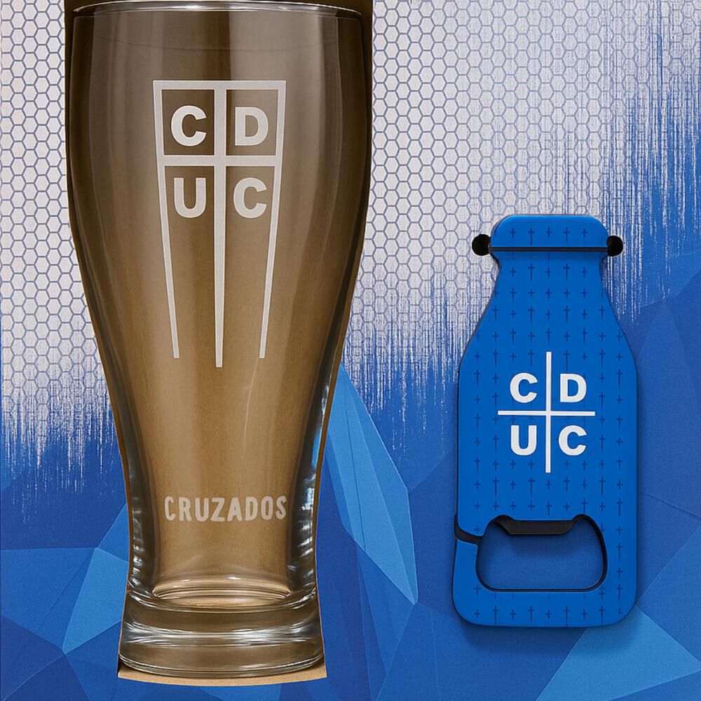 Set Cervecero Cruzado Oficial Cduc Shopero Y Destapador image number 2.0