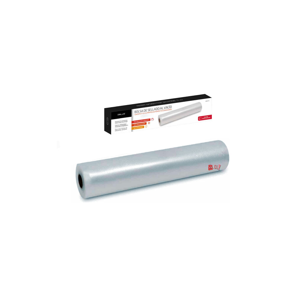 Rollo De Bolsas Para M&aacute;quina Selladora Al Vac&iacute;o 28cms - Ps image number 2.0