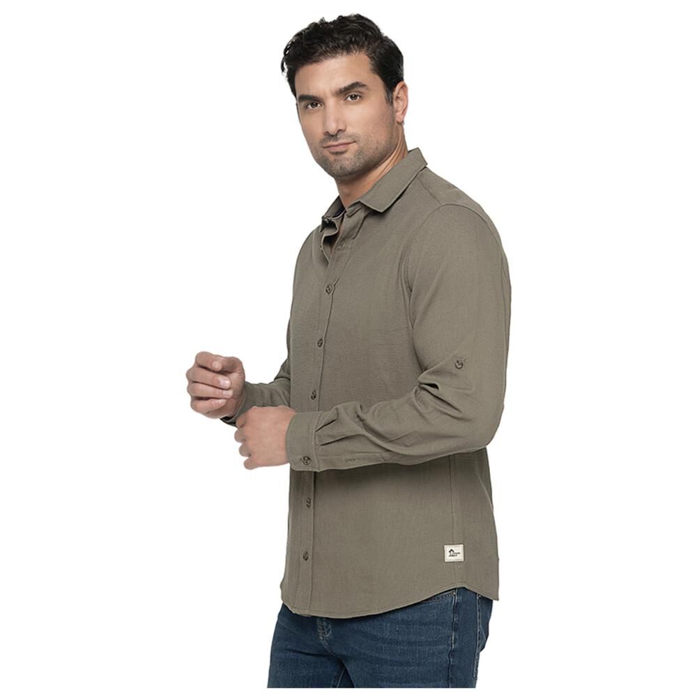 Camisa Texturizada Manga Larga Hombre Panama Jack image number 4.0