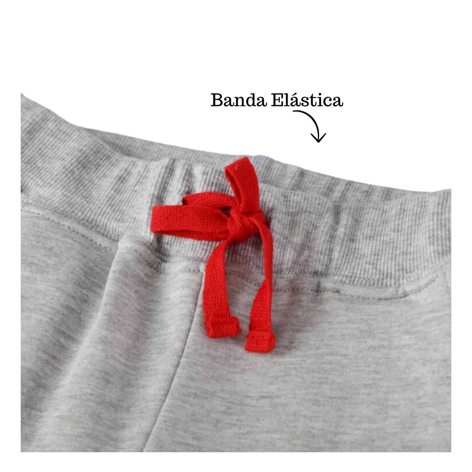 Pantal&oacute;n Buzo Ni&ntilde;o 100% Algod&oacute;n Jump Kids Gris Claro Tiburones image number 4.0