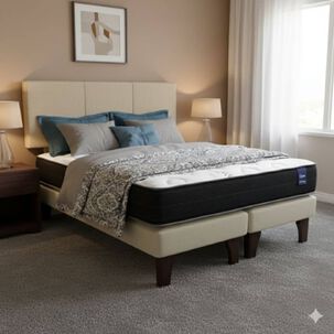 Cama Europea 2 Plazas 190 Respaldo Everest