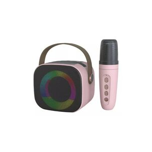 Mini Altavoz Karaoke Bd108 Bluetooth Luces Led Portátil