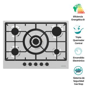 Encimera A Gas Inox 5q