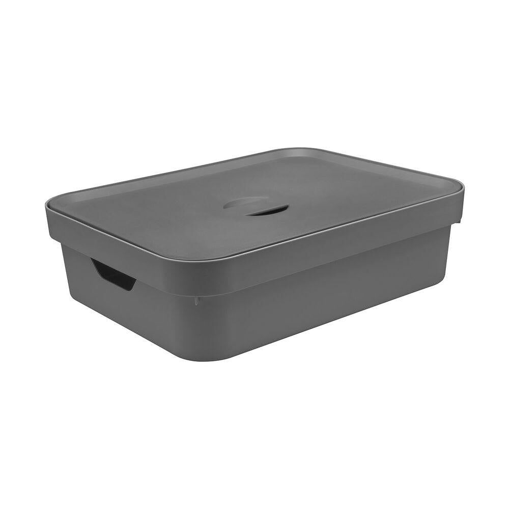 Caja Cube M Con Tapa Gris image number 0.0