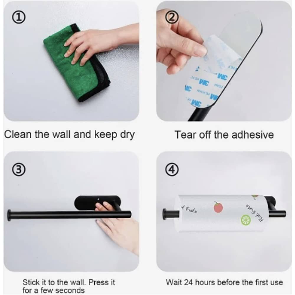 Porta Confort Papel Higi&eacute;nico Acero Inoxidable Negro Mate image number 1.0