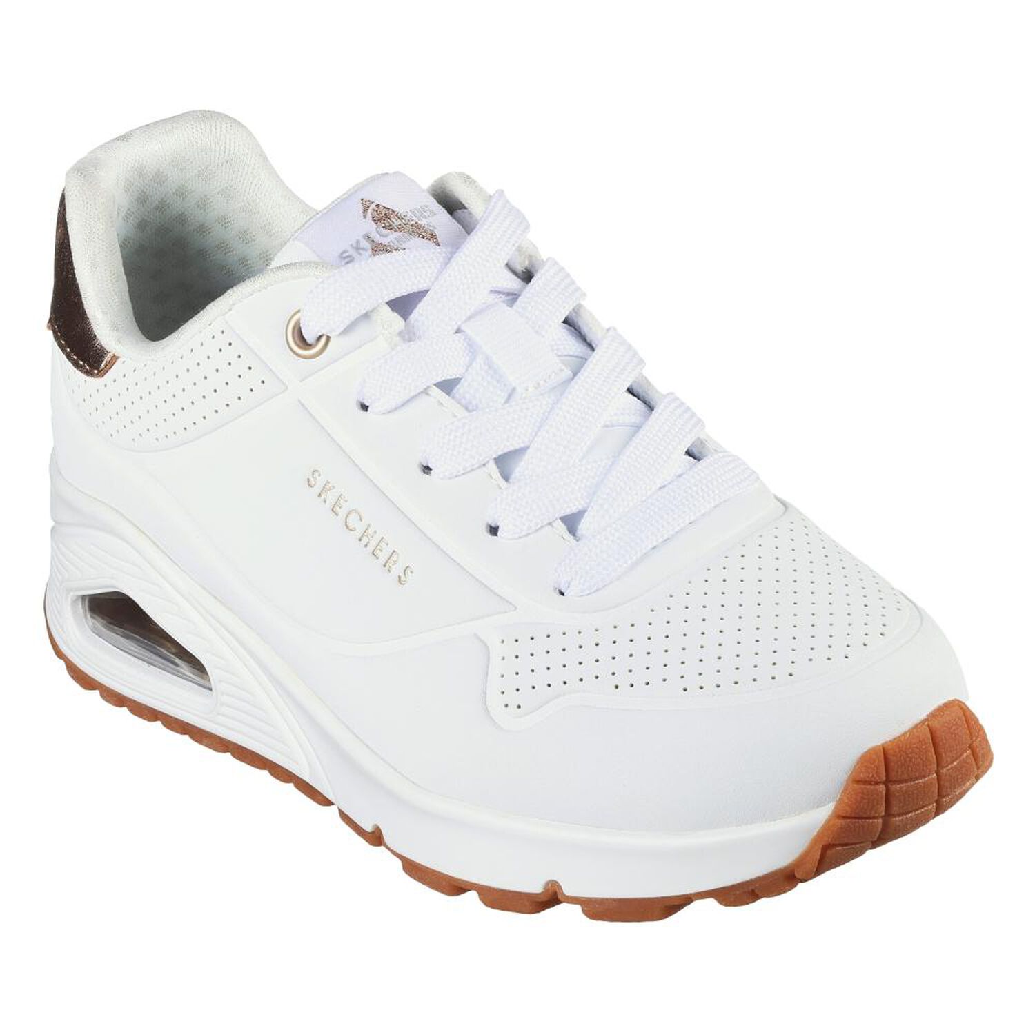 Zapatilla Infantil Ni&ntilde;a Skechers Uno Gen1 - Shimmer Away Wht image number 4.0