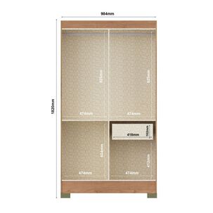 Clóset Vekka Home Clóset Roma / 4 Puertas / 1 Cajón
