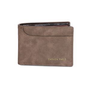 Billetera De Hombre Le&oacute;n Caf&eacute; Oscuro Carven Paris