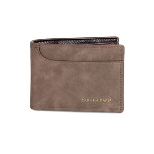 Billetera De Hombre Le&oacute;n Caf&eacute; Oscuro Carven Paris