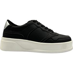 Zapatilla Urbana Mujer Negro/blanco Chic Detogni Zapatilla Urbana Mujer Negro/blanco Chic Detogni