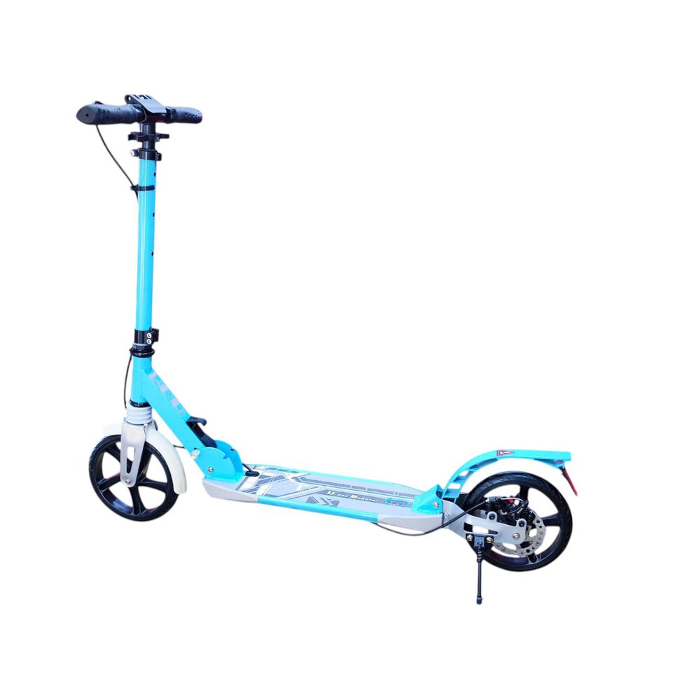 Scooter Monopatín Niños Adultos Con Freno Disco Celeste image number 4.0