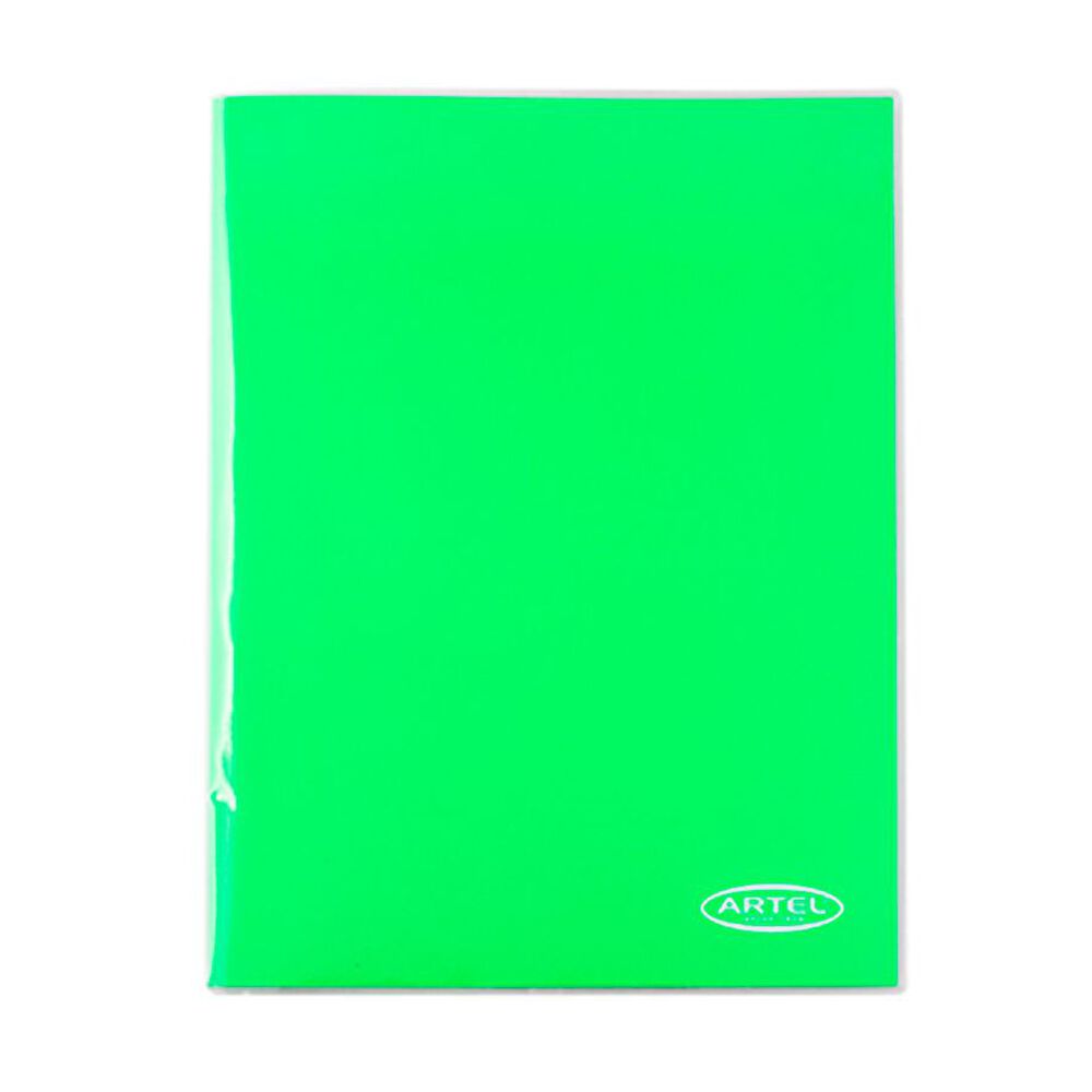 Carpeta Con Gusano Verde Claro Artel image number 0.0