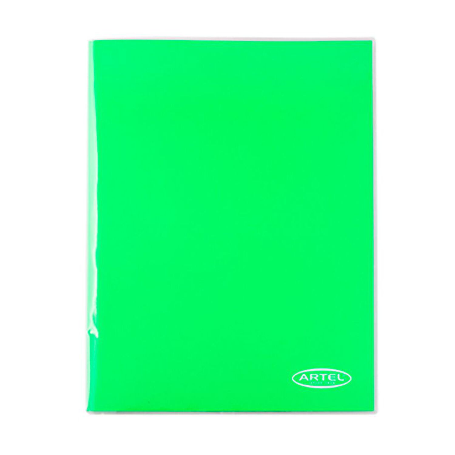 Carpeta Con Gusano Verde Claro Artel image number 0.0