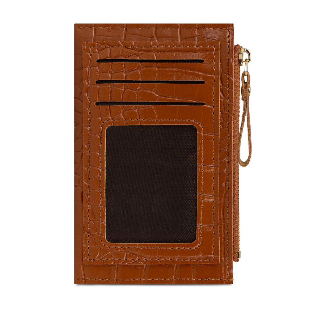 Billetera Tarjetero Mujer Con Monedero Zoe Caf&eacute; Carven image number 4.0
