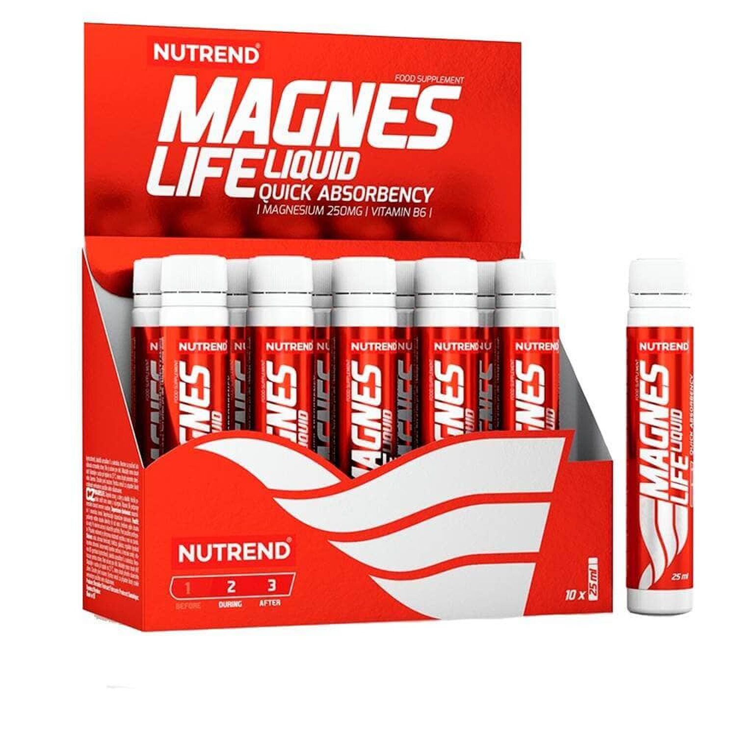 Caja Magneslife | 10 Shot De Magnesio 25 Ml | Nutrend image number 0.0