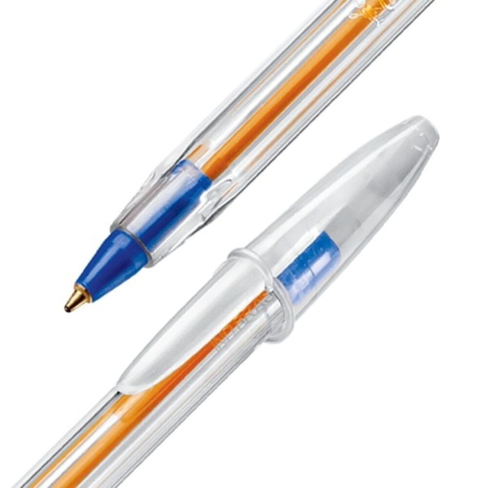 Pack X 4 Blister 3 Bolígrafos Cristal Fino / 3 Azul Bic image number 2.0