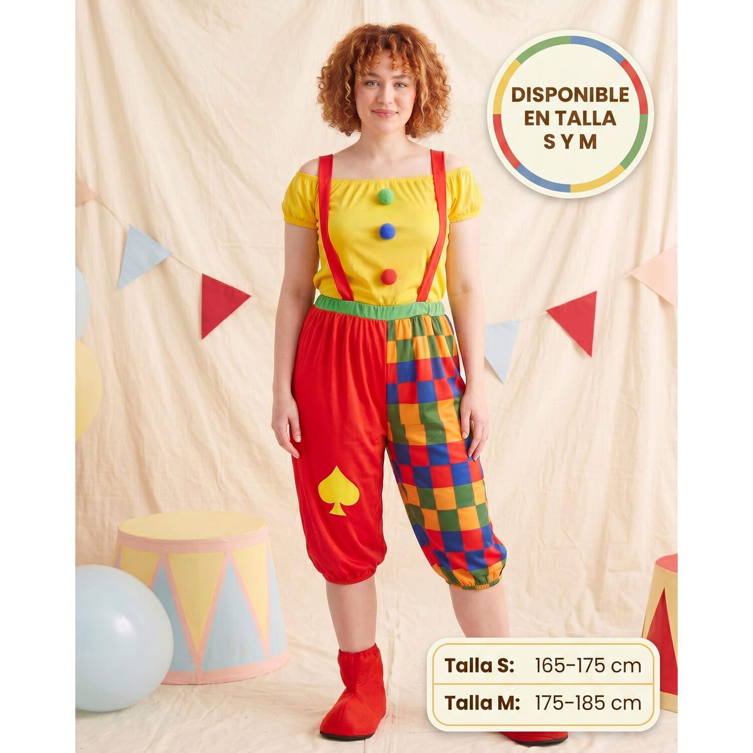 Disfraz Cosplay Payaso Buf&oacute;n Ni&ntilde;o Ni&ntilde;a Carnaval Adulto image number 39.0