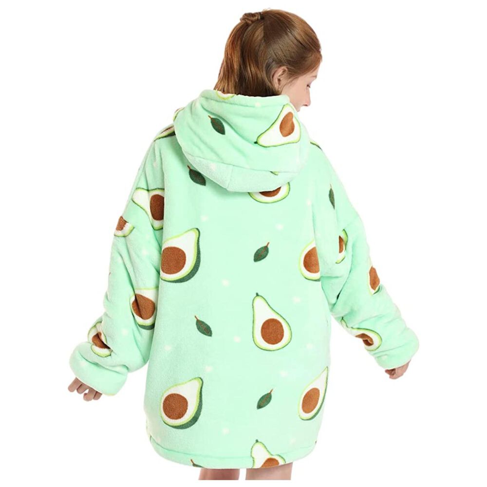 Poleron De Polar Manta Para Invierno Infantil Verde Palta image number 2.0