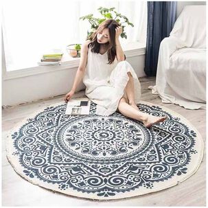 Alfombras Redondas Kilin Lino-algodon 120 Cm Mod02