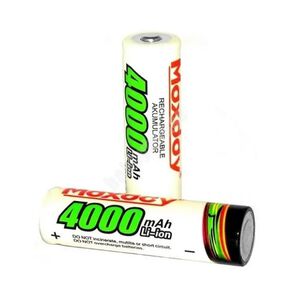 Pila Bateria Recargable 1 Unid De Litio 18650 Maxday 4000mah Con Punta Blanca