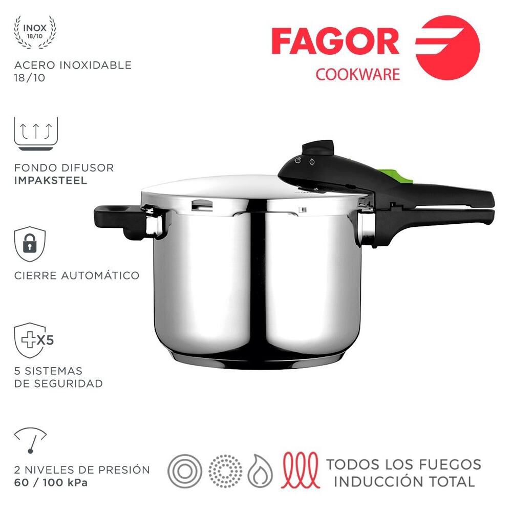 Olla A Presión Fagor Rapid Xpress  / 8 Litros image number 5.0