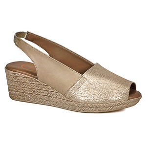 Sandalia Cuero Susanne Dorado Sandalia Cuero Susanne Dorado