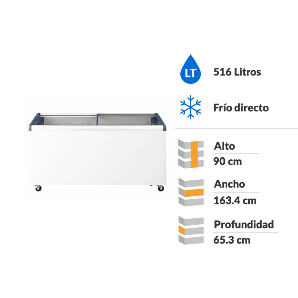 Freezer Horizontal Ventus CTV-520I / 516 Litros image number 1.0