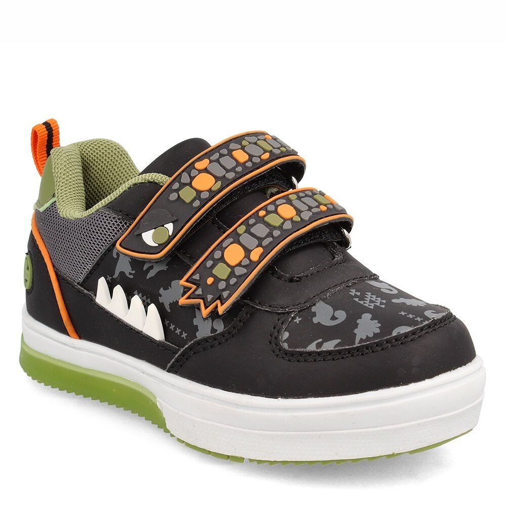 Zapatilla Ni&ntilde;o Bubblegummers Luces Neon Negro-naranja image number 0.0