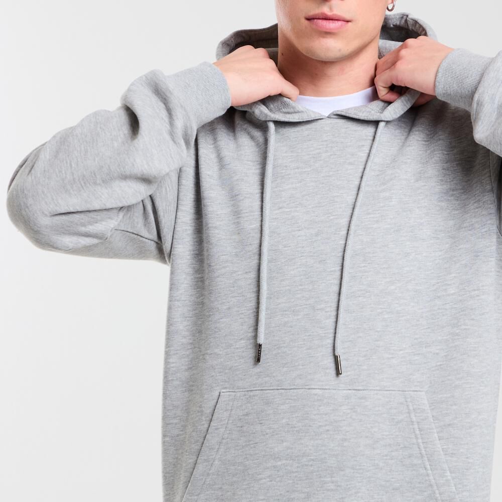 Polerón Liso Slim Cuello Redondo Con Capucha Hombre Rolly Go image number 4.0