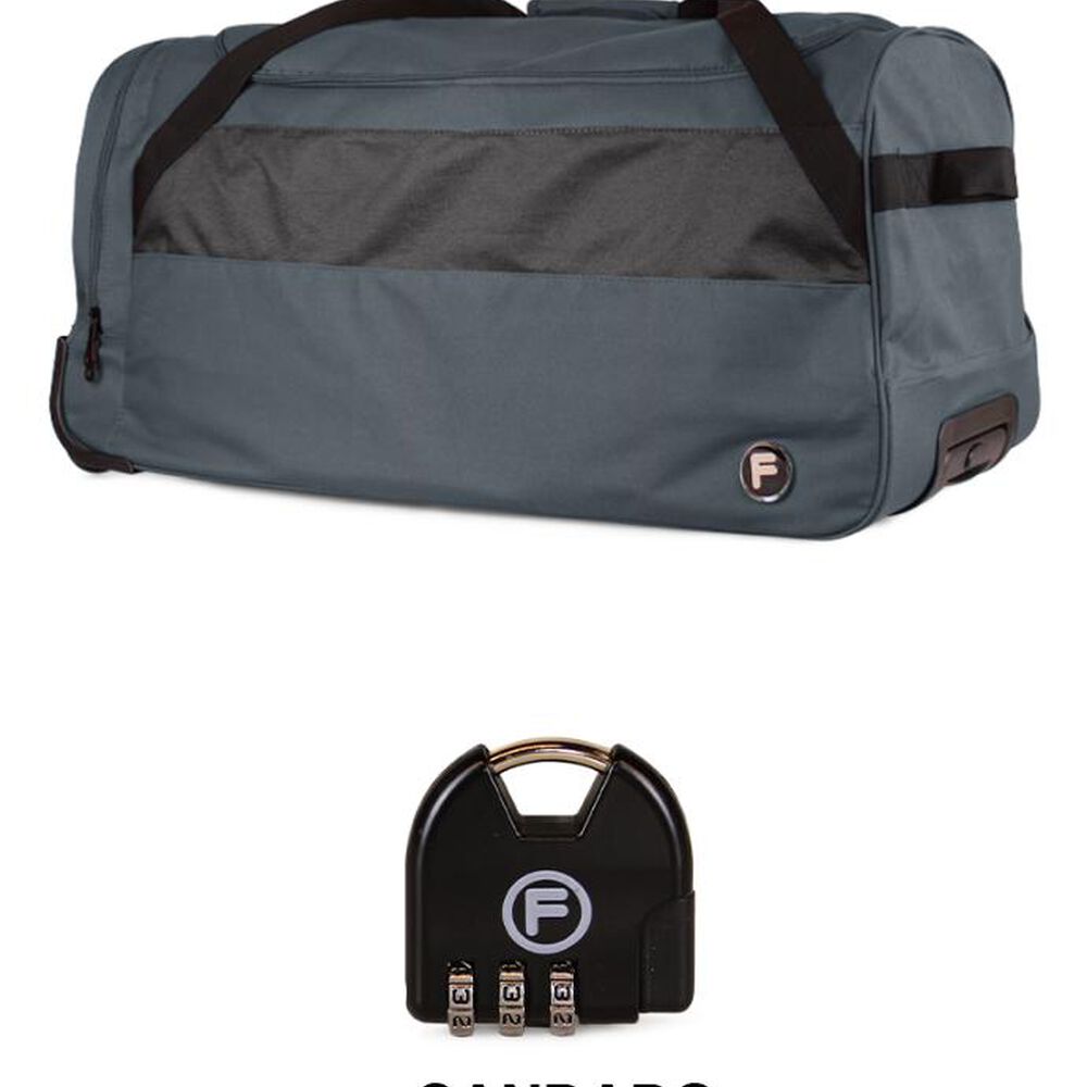 Bolso De Viaje Con Ruedas Kross L 131 Lts Gris + Candado F image number 1.0