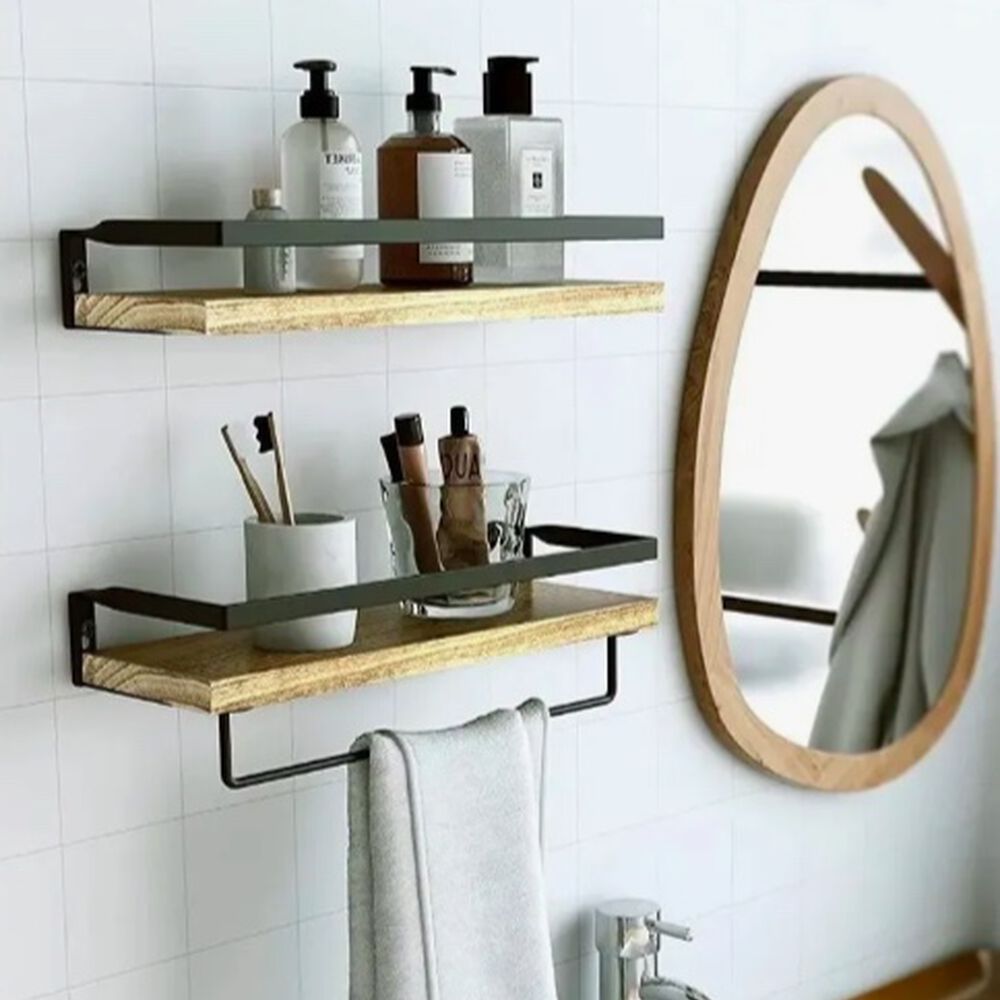 Repisas Flotantes Kit X2 Madera Oscura image number 2.0