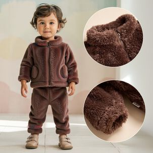 JUMP KIDS Conjunto Frizado Polar 2 Piezas Niño Marron