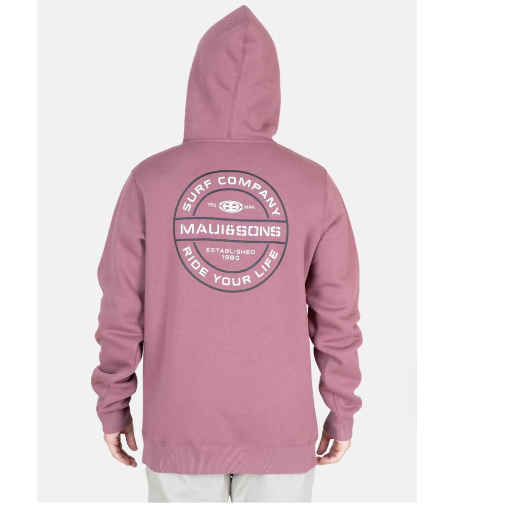 Polerón Liso Cuello Redondo Con Capucha Hombre Maui And Sons image number 2.0