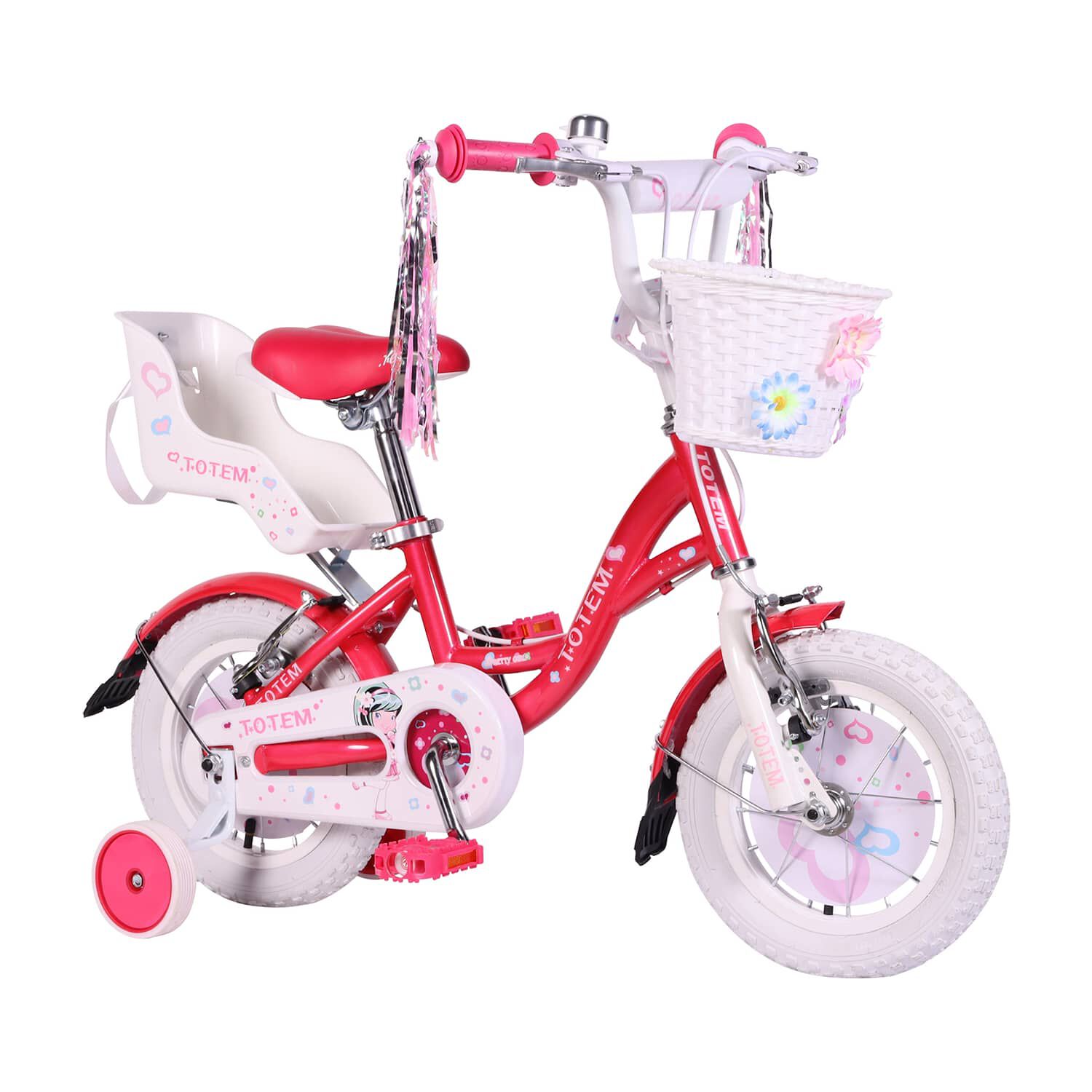 Bicicleta Totem Infantil Aro 12 Pretty Girl Color Fucsia image number 1.0
