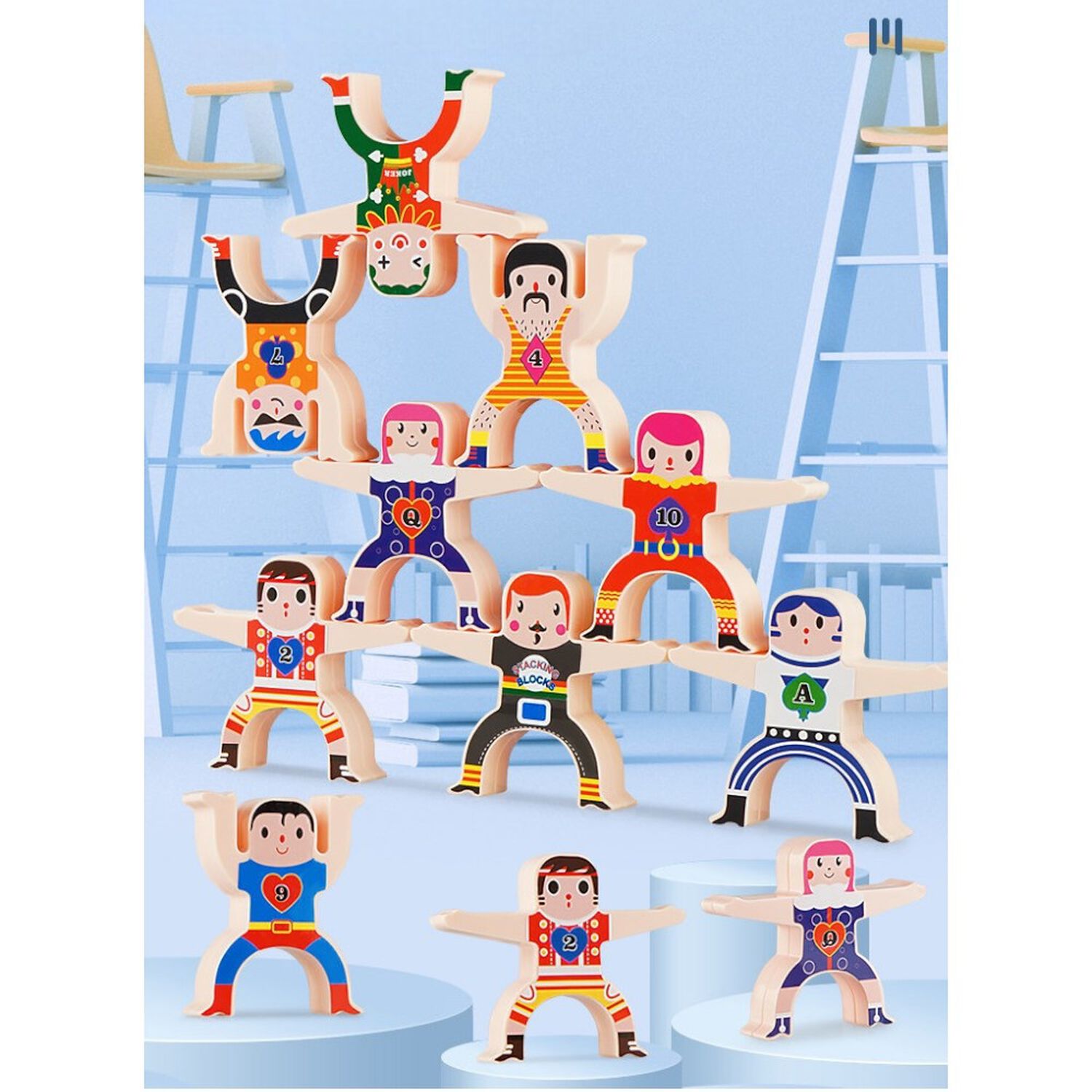 Juego Did&aacute;ctico Infantil Figuras Apilables image number 7.0