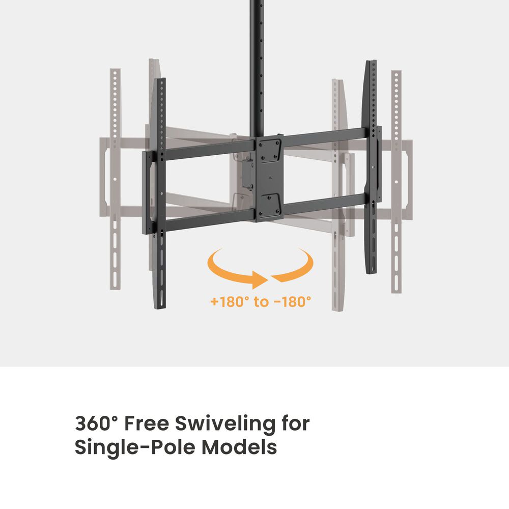 Soporte Para Tv Alta Carga Al Techo 50"~100" - 80kg 360 Brasforma image number 5.0