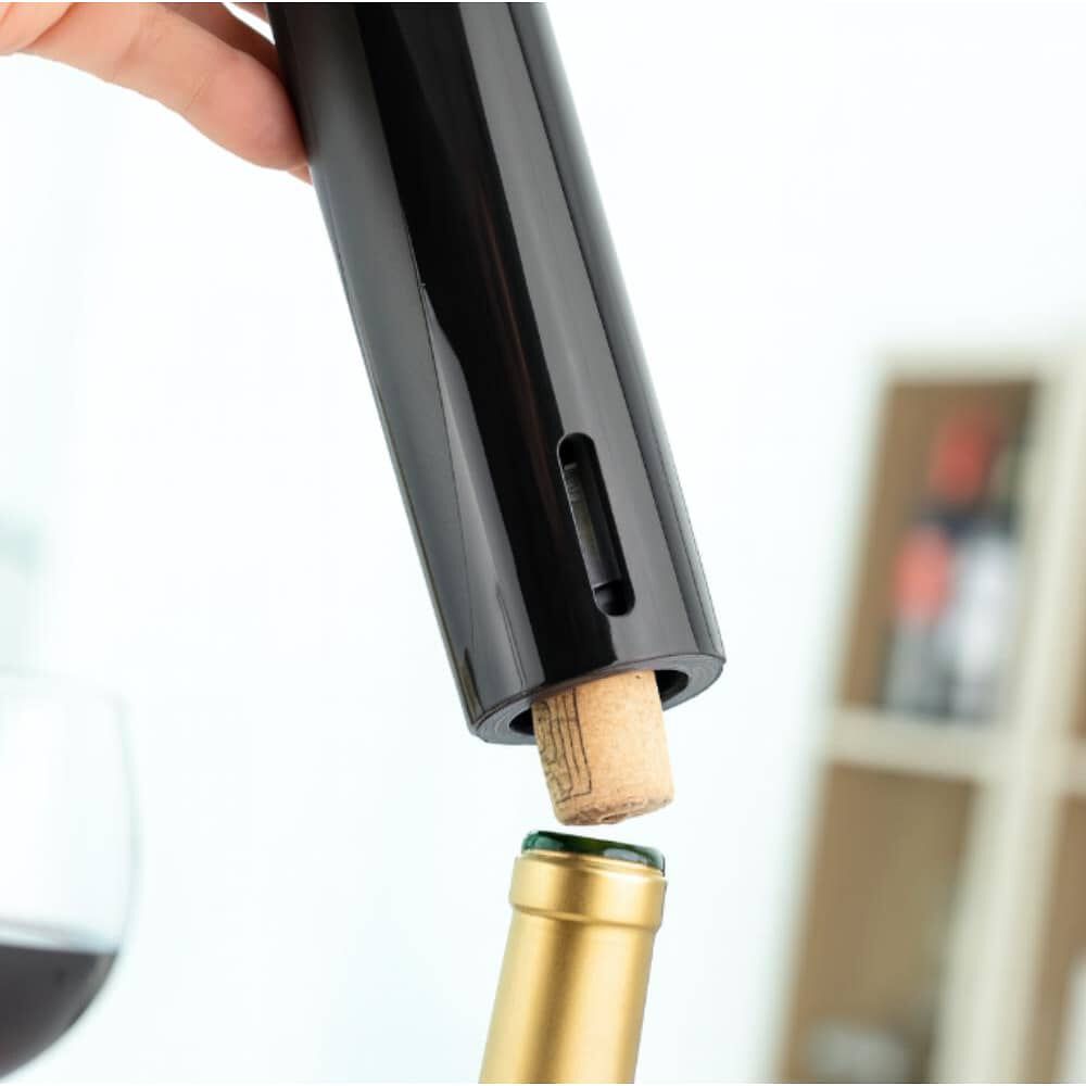 Saca Corcho El&eacute;ctrico Destapador Abridor Botella Negro image number 4.0